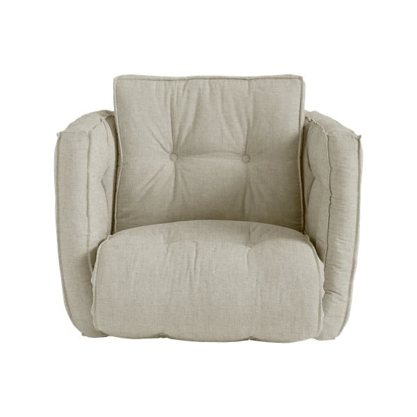Rozkładany fotel z lnianym obiciem Karup Design Dice Linen
