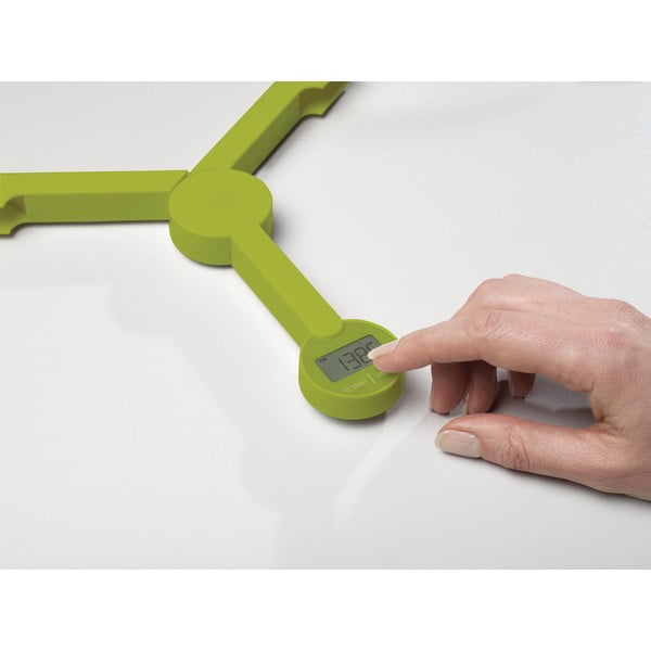 Zielona cyfrowa waga składana Joseph Joseph TriScale-image-4