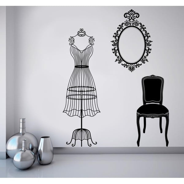 Naklejka na ścianę Sukienka, 90x120 cm