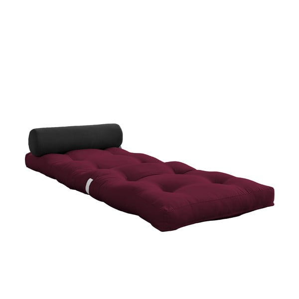 Bordowy materac futon 70x200 cm Wrap Bordeaux/Dark Grey – Karup Design
