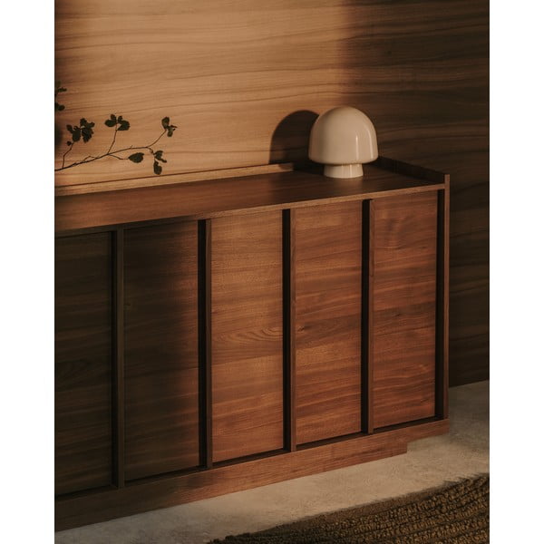 Brązowa komoda w dekorze orzecha 200x80x45 cm Onix – Kave Home-image-1