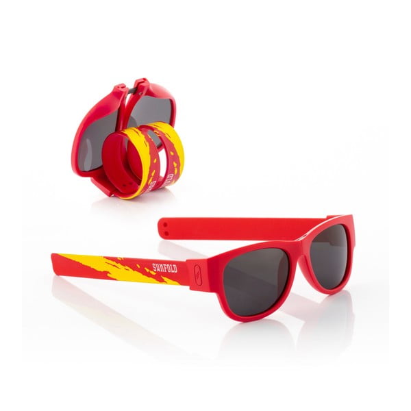 Czerwone dziecięce zwijane okulary przeciwsłoneczne InnovaGoods Sunfold Kids Mondial Spain