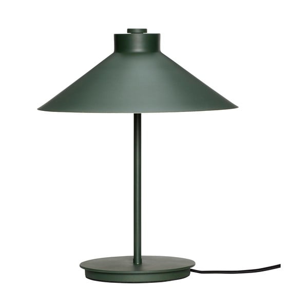Ciemnozielona lampa stołowa (wysokość 38 cm) Shape – Hübsch