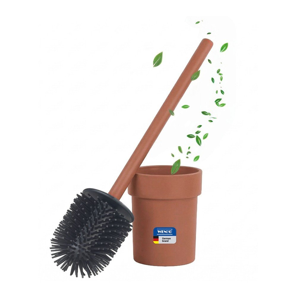 Brązowa plastikowa szczotka do WC z mocowaniem Turbo-loc bez wiercenia Lizan – Wenko (zdjęcie 5)