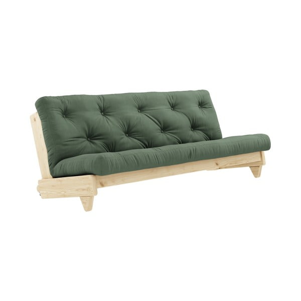 Sofa rozkładana z zielonym pokryciem Karup Design Fresh Natural/Olive Green-image-3