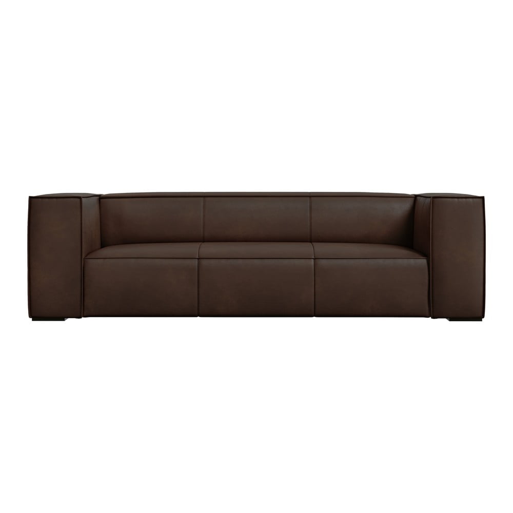 Ciemnobrązowa skórzana sofa 227 cm Madame – Windsor & Co Sofas