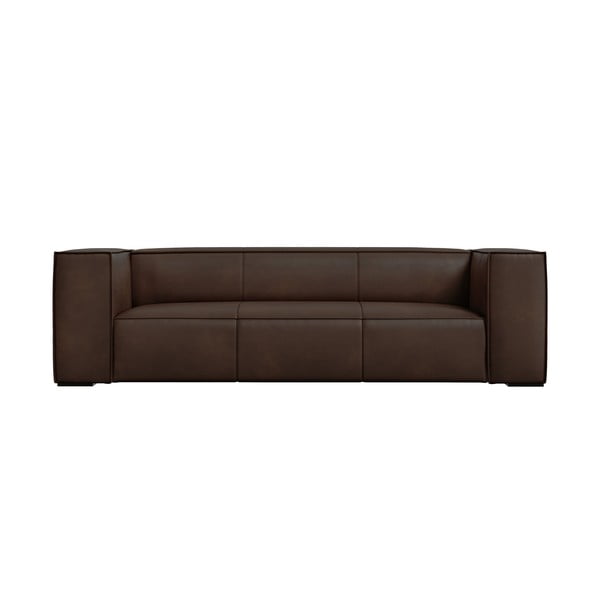 Ciemnobrązowa skórzana sofa 227 cm Madame – Windsor & Co Sofas