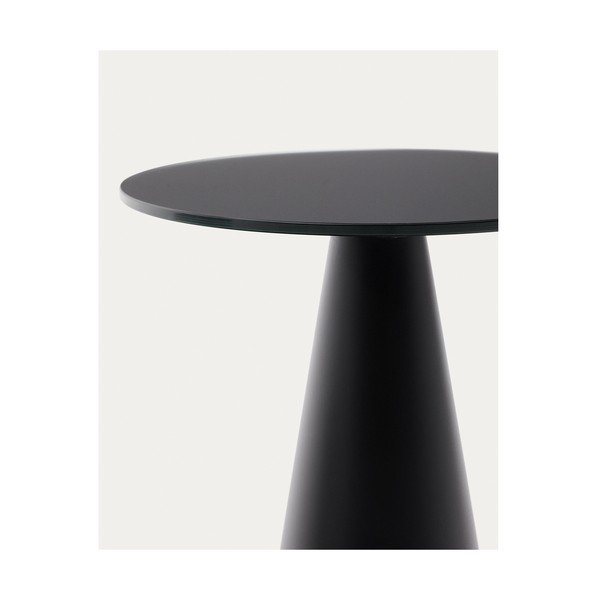 Okrągły stolik ze szklanym blatem ø 35 cm Wilshire – Kave Home-image-4
