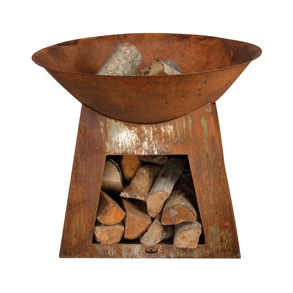 Metalowe palenisko ogrodowe ze schowkiem na drewno Esschert Design Camping-image-2