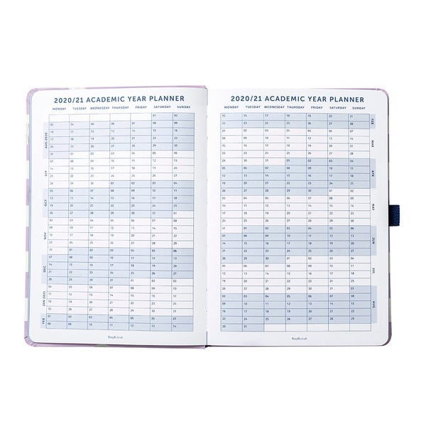 Fioletowo-biały kalendarz od 08.2020 r. do 08.2021 r. Busy B Lilac Lemonade-image-3