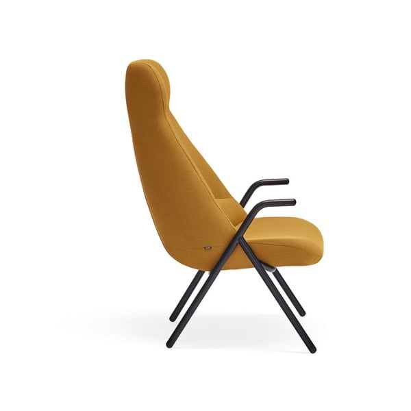 Żółty fotel Teulat Dins, wys. 114 cm-image-3
