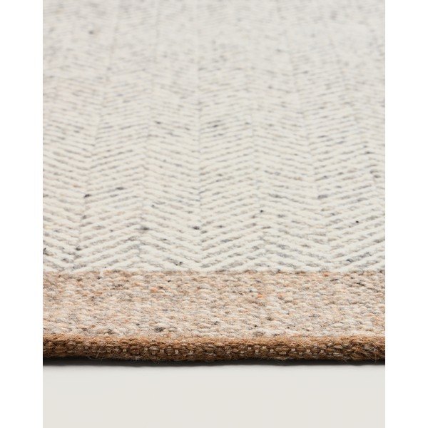 Beżowy wełniany chodnik dwustronny/tkany ręcznie 80x200 cm Nifelia – Kave Home-image-3