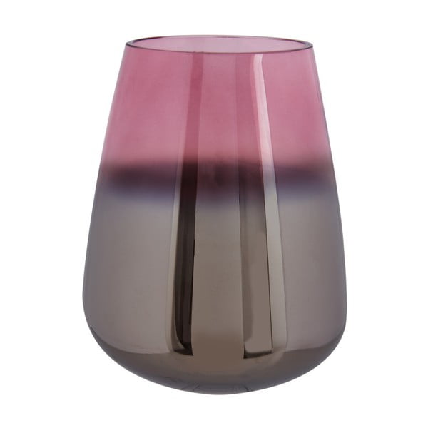 Różowy wazon szklany PT LIVING Oiled, wys. 23 cm