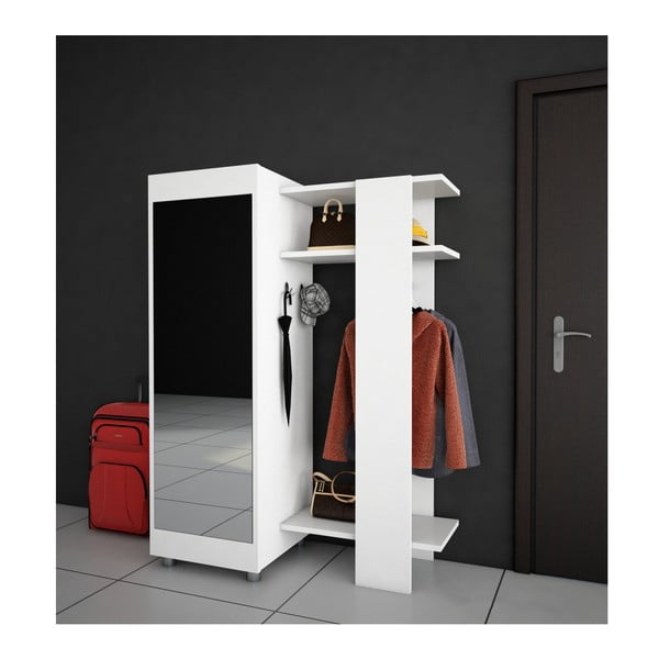 Biała szafa z lustrem Antre-image-1