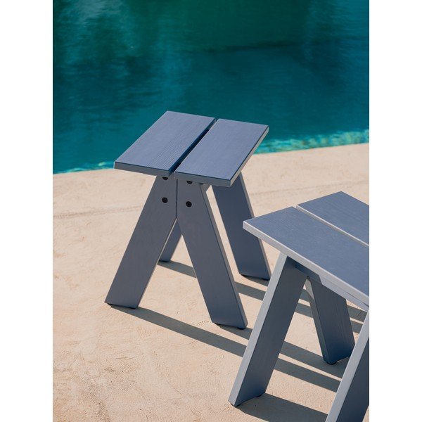 Niebieskie drewniane krzesło ogrodowe Navo – noo.ma-image-1