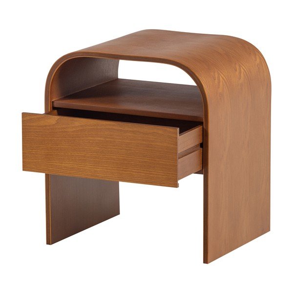 Szafka nocna z półką w naturalnym kolorze Momo – WOOOD-image-2