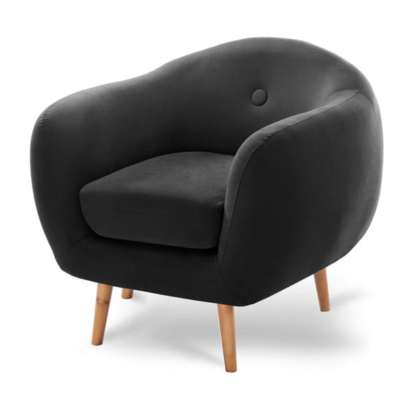 Czarny fotel Scandi by Stella Cadente Maison-image-3