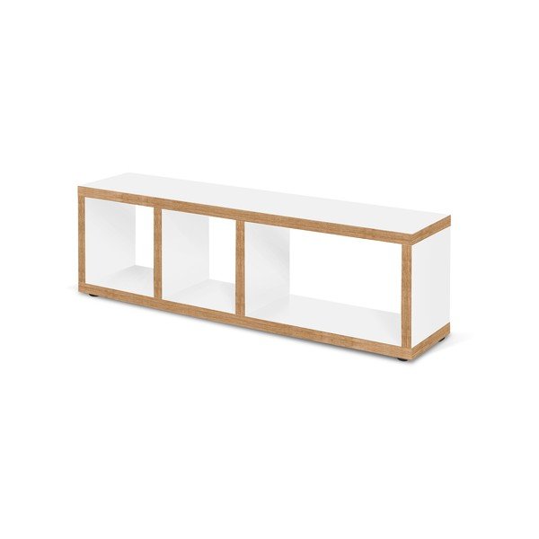 Biało-naturalna szafka pod TV 150x45 cm Berlin – TemaHome-image-2
