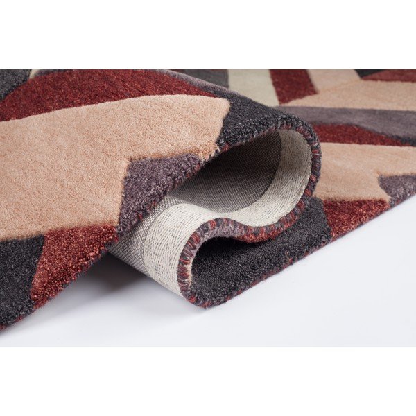 Czerwono-szary ręcznie tkany dywan Flair Rugs Salon, 200x290 cm-image-1