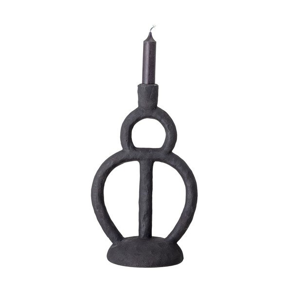 Czarny świecznik Bloomingville Ramina I, wys. 29 cm-image-2