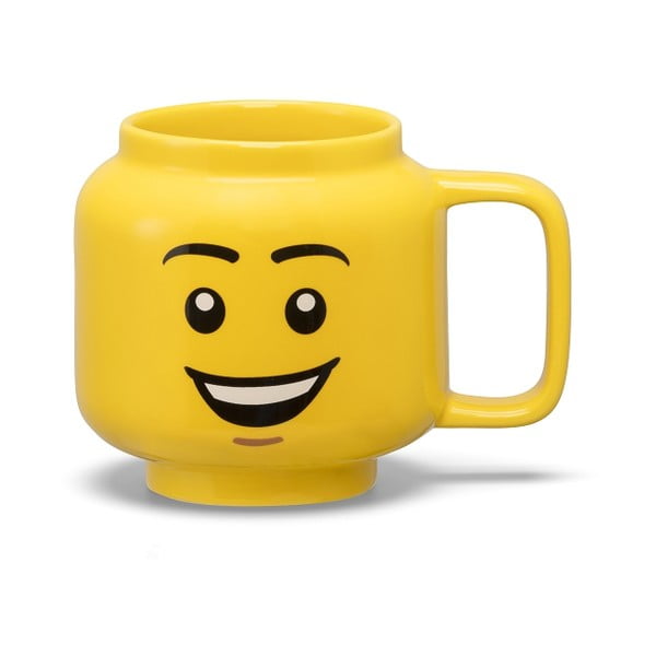 Żółty ceramiczny kubek dla dzieci 255 ml Head – LEGO®