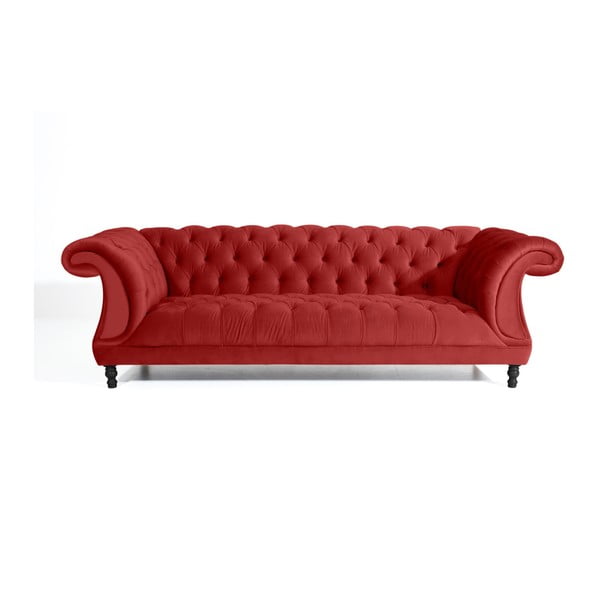 Czerwona sofa trzyosobowa Max Winzer Isabelle