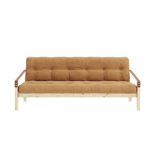 Musztardowa rozkładana sofa 204 cm Poetry – Karup Design