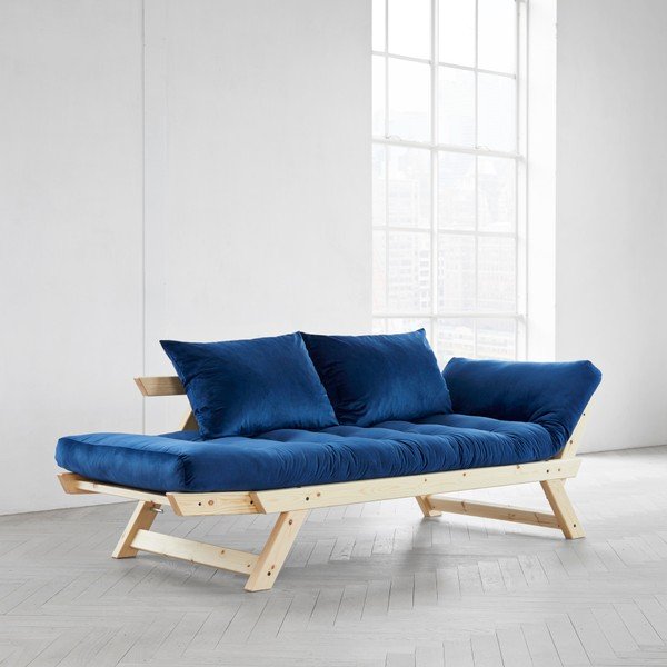 Wielofunkcyjna sofa Karup Bebop Natural/Velvet Navy-image-3