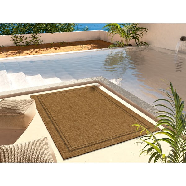 Brązowy dywan odpowiedni na zewnątrz 120x170 cm Guinea Natural – Universal-image-1