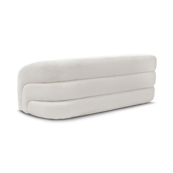 Biała sofa z materiału bouclé 193 cm Elina – Bobochic Paris-image-4