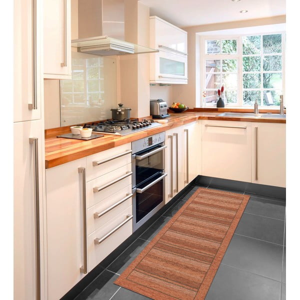 Pomarańczowy chodnik Floorita Velour, 55x190 cm-image-2