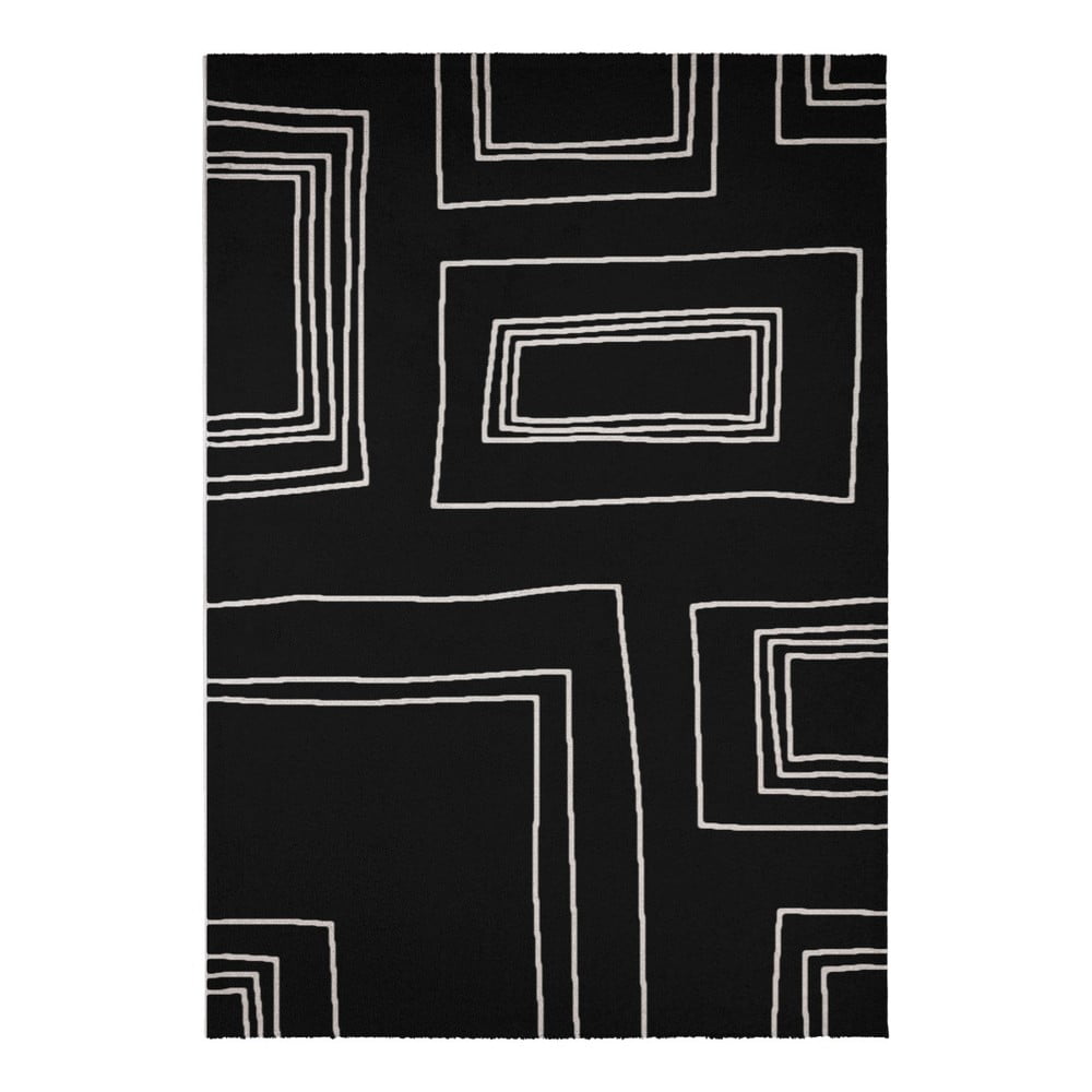 Czarny dywan Calista Rugs Madrid, 120x170 cm