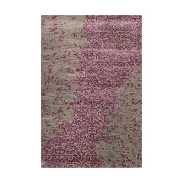 Fioletowy dywan tuftowany ręcznie New Jersey, 153x244cm
