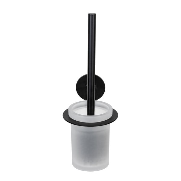 Samoprzylepna szklana szczotka do WC w kolorze matowej czerni Bivio – Wenko-image-2