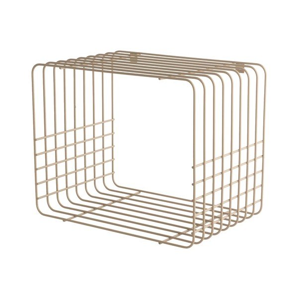 Beżowa wielopoziomowa metalowa półka 38 cm Wire – Mette Ditmer Denmark