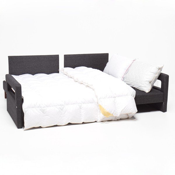 Szara sofa rozkładana Balcab Home Hannah Pattern-image-2