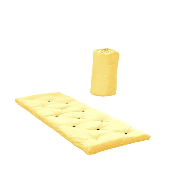 Żółty materac futon 70x190 cm Bed in a Bag Yellow – Karup Design