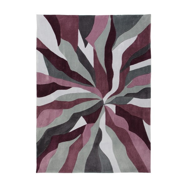 Szaro-fioletowy dywan Flair Rugs Splinter Purple, 160x220 cm