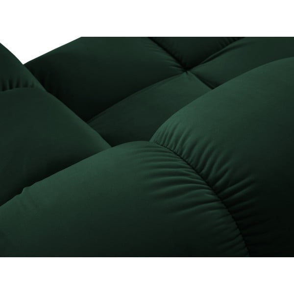 Zielona aksamitna sofa 188 cm Bellis – Micadoni Home-image-1