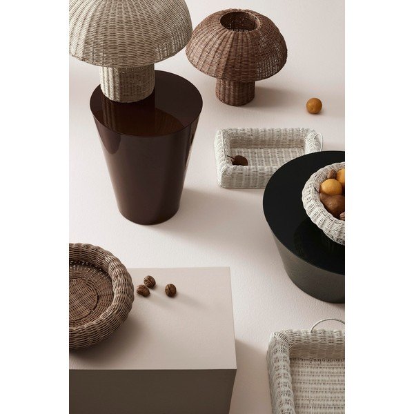 Rattanowa lampa stołowa LED w naturalnym kolorze z rattanowym kloszem (wysokość 40 cm) Irele – Bizzotto-image-1