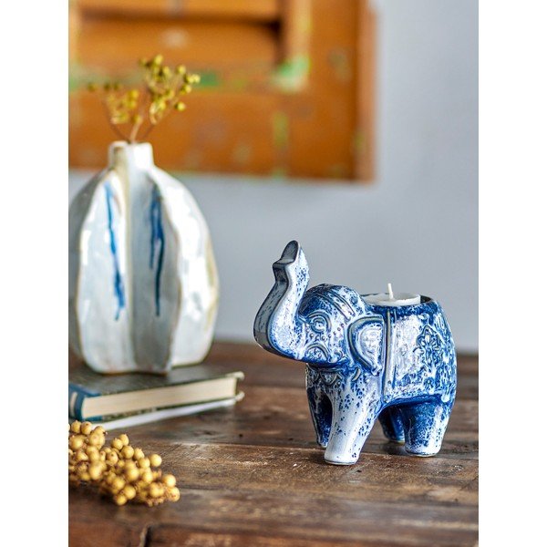 Kamionkowy świecznik na świeczkę typu tealight Oliphant – Bloomingville-image-1