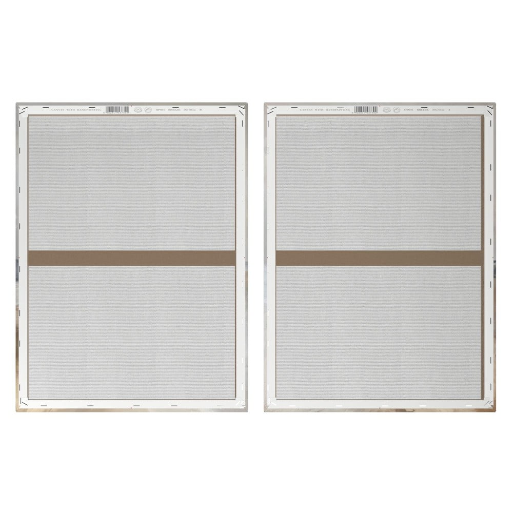 Obrazy z ręcznie malowanymi elementami zestaw 2 szt. 50x70 cm Breeze – Styler (zdjęcie 9)