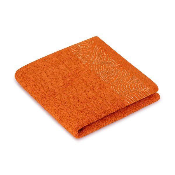 Pomarańczowe/beżowe bawełniane ręczniki zestaw 6 szt. frotte Bellis – Restilo-image-3