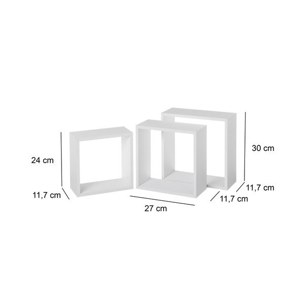 Białe półki zestaw 3 szt. – Casa Selección-image-2