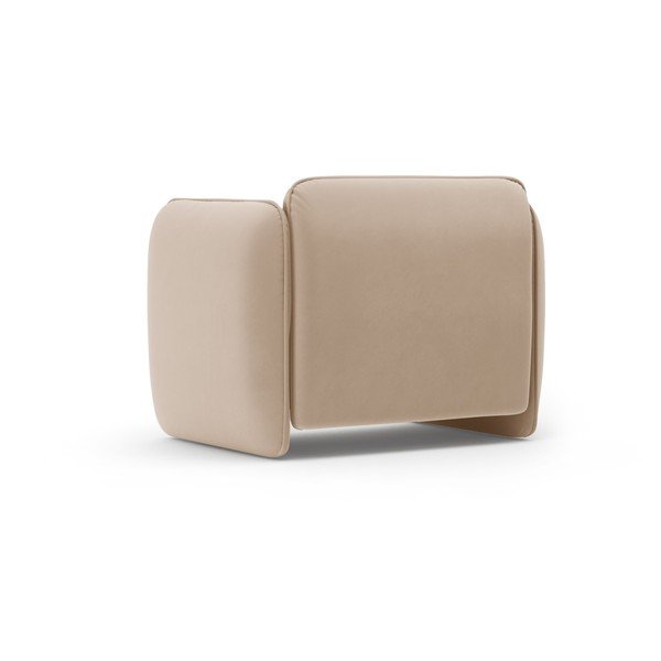 Brązowy aksamitny fotel Georgia – Micadoni -image-3