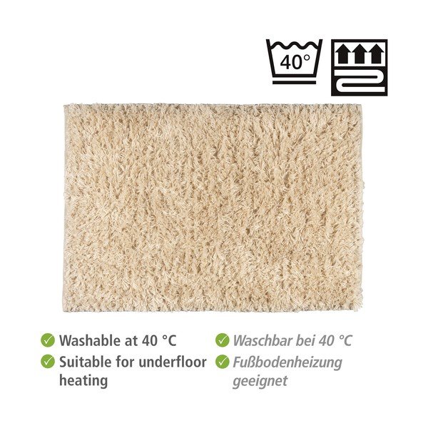 Beżowy tekstylny dywanik łazienkowy 60x90 cm Lanas – Wenko-image-4