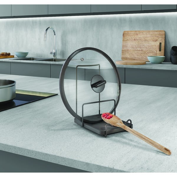 Stojak ze stali nierdzewnej na pokrywki Tokyo Lava – Metaltex-image-1