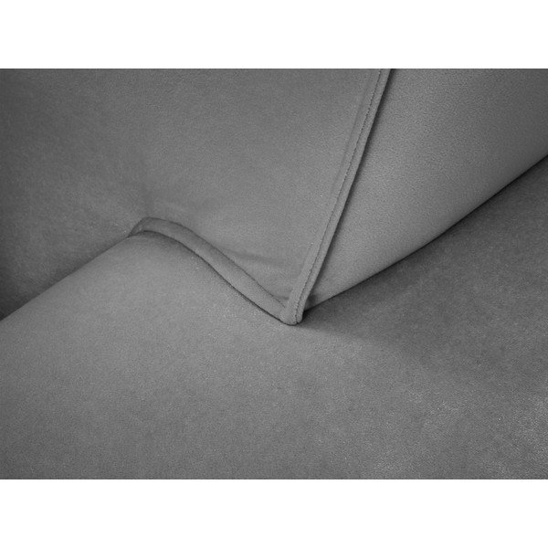 Jasnoszara aksamitna sofa Cosmopolitan Design Siena-image-1