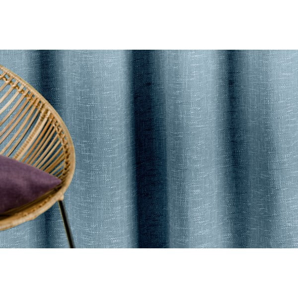 Niebieska zasłona 140x245 cm Riva – Mendola Fabrics-image-3