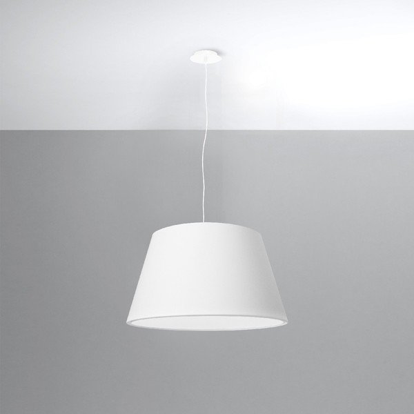Biała lampa wisząca ø 45 cm Zafina – Sollux-image-1
